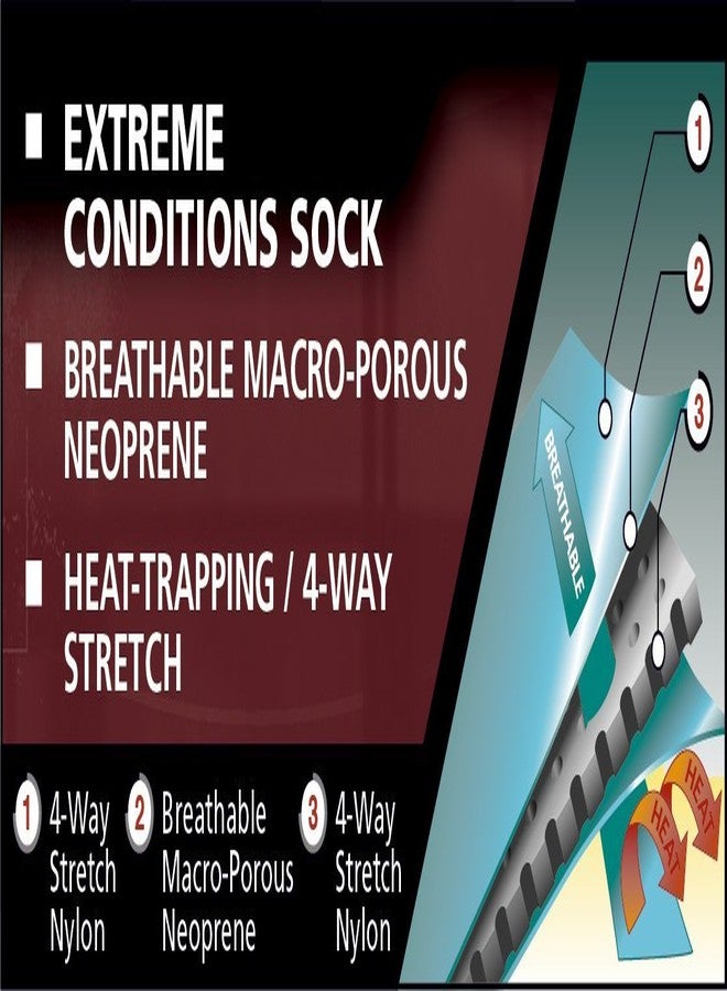 Seirus Innovation 6901 Windproof Winter Cold Weather NeoSock with 50% More Stretch, Black, Large - Image 2